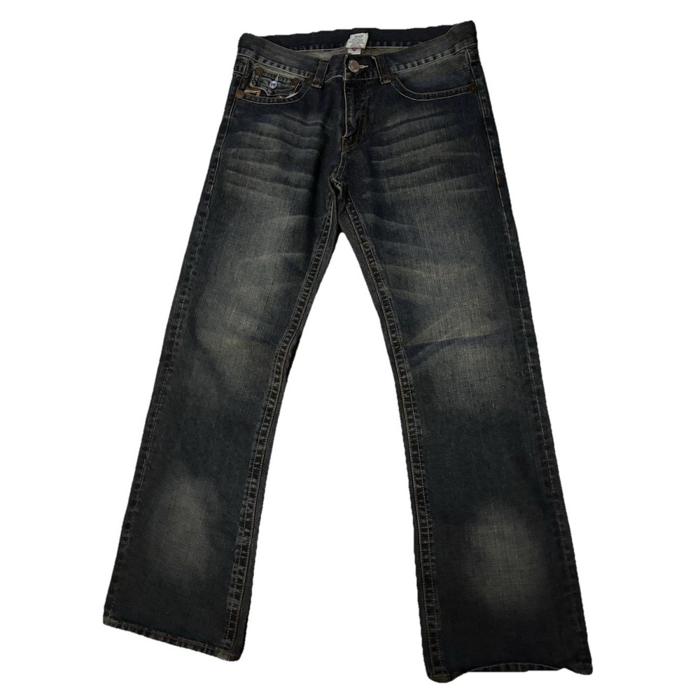Men's VTG True Religion Bobby Big T Jeans Size 36x33 Y2K‎ Denim Boot